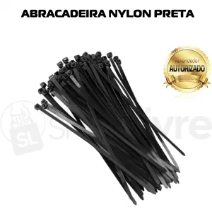 FASGOLD ABRAÇADEIRA NYLON PRETA 2.5MMX100MM - 100un.