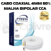 FRAPA CABO COAXIAL CFTV 80% MALHA BIPOLAR 100M BRANCO