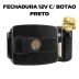 GAREN FECHADURA 12V C/ BOTAO PRETO GA33