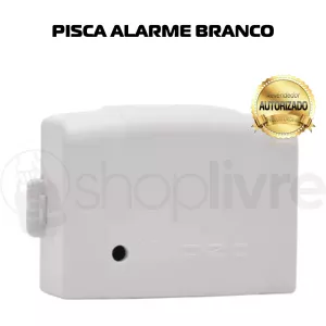 IPEC PISCA ALARME - BRANCO COM LED VERMELHO