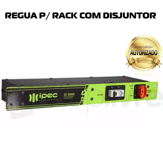 IPEC REGUA PARA RACK COM DISJUNTOR DJ 5000