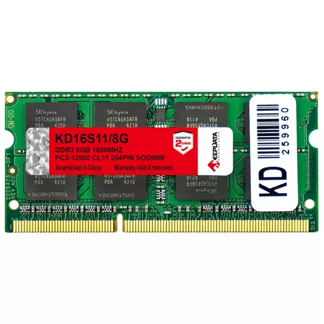 KINGSTON / KEEPDATA MEMÓRIA 8GB DDR3