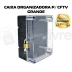 STILUS CAIXA ORGANIZADORA PARA CFTV 27X19 (GRANDE) PRETA TAMPA TRANSPARENTE