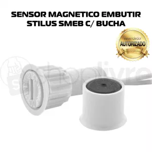 STILUS SMEB SENSOR MAGNETICO DE EMBUTIR C/ BUCHA (PCT 5 PEÇAS)